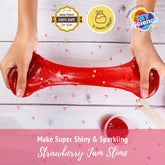 Sparkling Strawberry Jam Slime Kit for Kids 100% Safe & Non Toxic - EKT3671